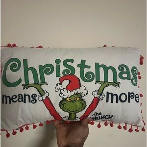 Christmas pillow- Grinch theme